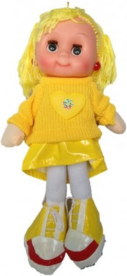 40% OFF on SCG Cute Yellow Woolen haired realistic faced Doll - 35 cm 40% OFF on SCG Cute Yellow Woolen haired realistic faced Doll - 35 cm