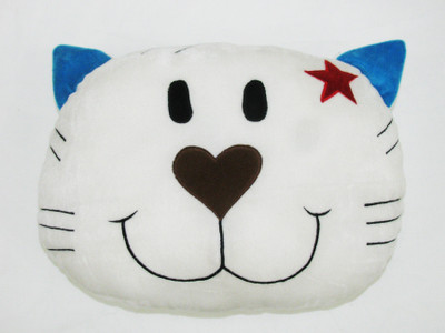 12% OFF on Cushion And Toys White Cat Face Shaped Cushion / Stuffed Toys - 11 Inch 12% OFF on Cushion And Toys White Cat Face Shaped Cushion / Stuffed Toys - 11 Inch
