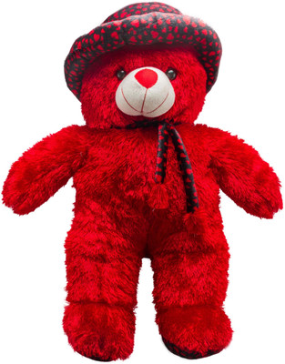 40% OFF on Glitters Glitters:Cute Standing Teddy With Fine Printed Cap Black-Red - 30 Inch 40% OFF on Glitters Glitters:Cute Standing Teddy With Fine Printed Cap Black-Red - 30 Inch