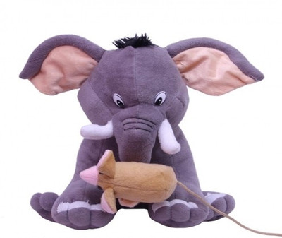 44% OFF on SCG Mouse Hanging On Elephants Trunk,He Looks Absolutely Adorable - 32 cm