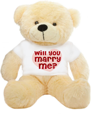 41% OFF on Grabadeal Big Teddy Bear wearing a Will You Marry Me T-shirt - 24 Inch