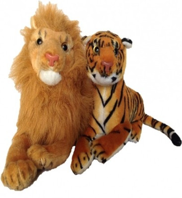 38% OFF on SCG Cute Tiger Lion Combo,Crafted with Love - 32 cm