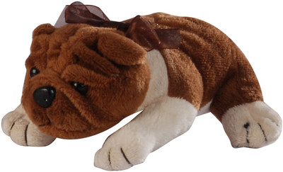 Soft Buddies Lying Bull Dog XL - 8 inch Soft Buddies Lying Bull Dog XL - 8 inch