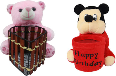 56% OFF on Saugat Traders Teddy & Mickey Pen Stand - 17 cm 56% OFF on Saugat Traders Teddy & Mickey Pen Stand - 17 cm
