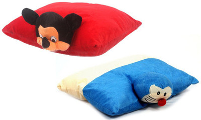17% OFF on Saugat Traders 2 In 1 Mickey Mouse & Doraemon Toy Pillow - 46 cm