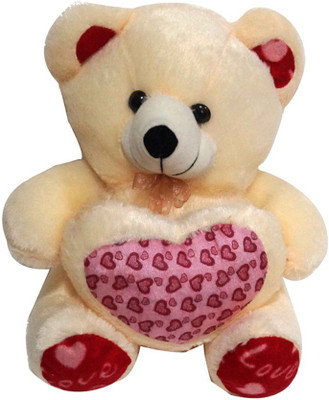 25% OFF on Parv Collections Cream Color Stuff Bear with heart - 40 cm 25% OFF on Parv Collections Cream Color Stuff Bear with heart - 40 cm