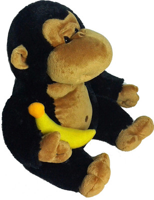 Soft Buddies Monkey With Banana - 38.1 cm Soft Buddies Monkey With Banana - 38.1 cm