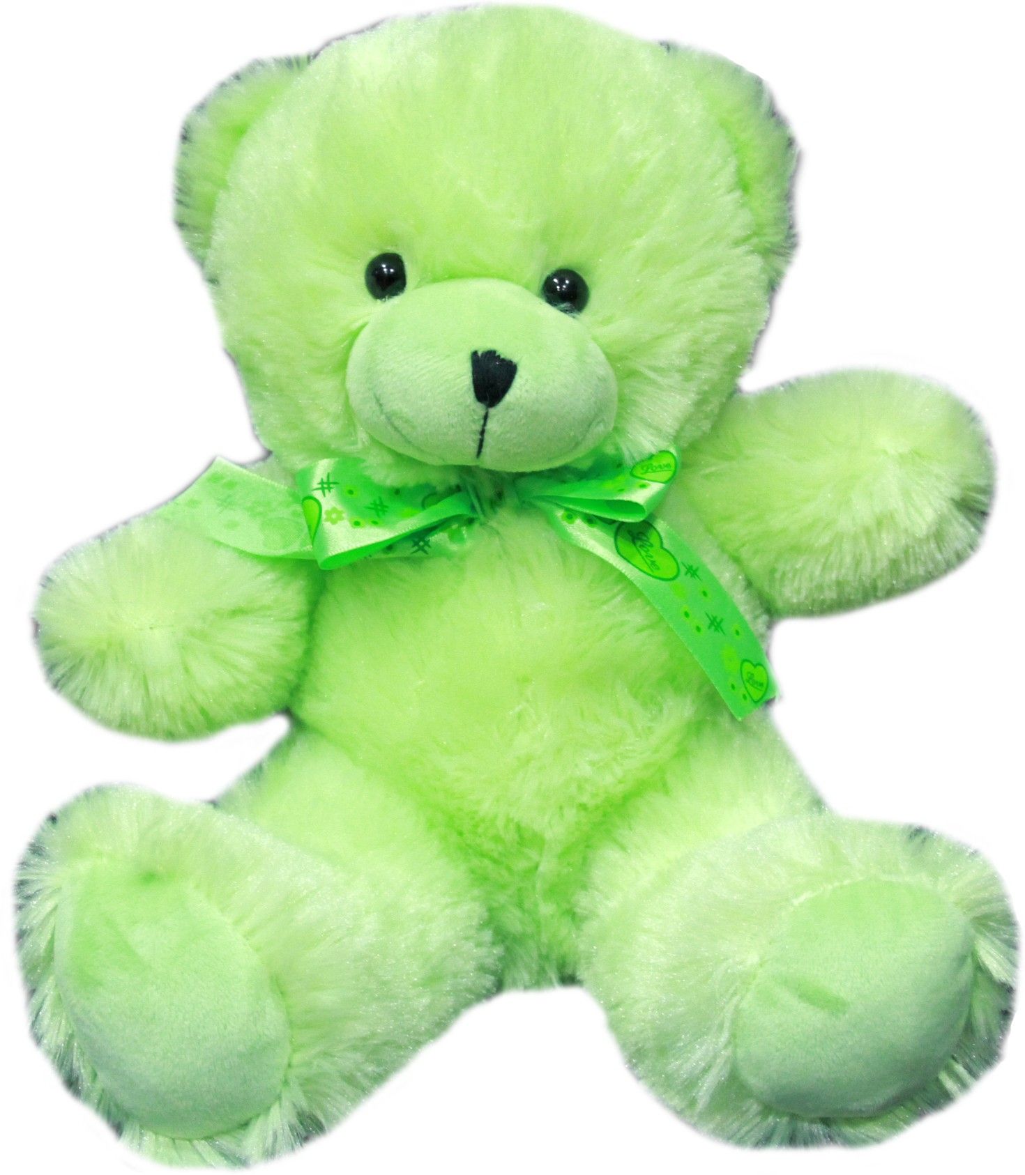 Soft Buddies Violet Bear Light Green 10 inch Violet Bear Light