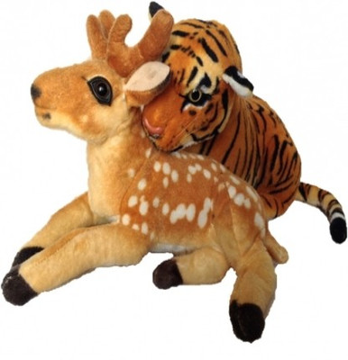 39% OFF on SCG Cute Tiger Deer Combo,Crafted with Love - 32 cm