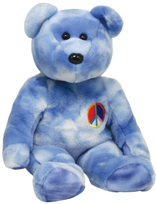 Ty Peace Symbol Bear - 14 inch Ty Peace Symbol Bear - 14 inch
