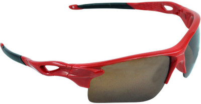 60% OFF on Alphaman Red Racer Style Crusader Sports Sunglasses