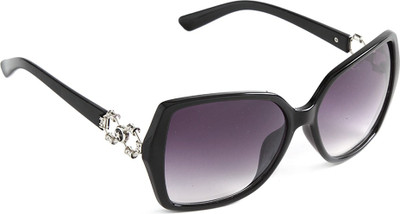 58% OFF on Stol'n Stylish Black&Purple Over-sized Sunglasses