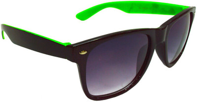 37% OFF on Goggy Poggy FW404-BLK-GRN Wayfarer Sunglasses