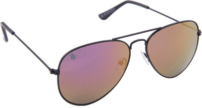 53% OFF on Black Burn Aviator Sunglasses