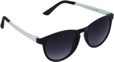 73% OFF on Gansta GN-11066 Black & white oval Oval Sunglasses