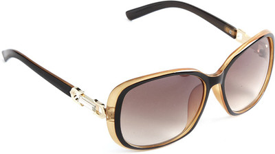 50% OFF on Stol'n Stylish Brown&Black Over-sized Sunglasses