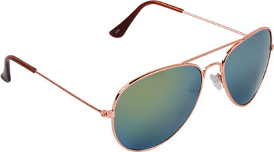 83% OFF on Irayz Mercury Coating Aviator Sunglasses((Green))