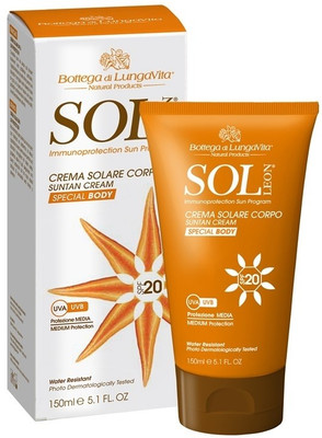 Bottega Di Lungavita Sol Leon Suntan Cream Body - SPF 20 PA+ Bottega Di Lungavita Sol Leon Suntan Cream Body - SPF 20 PA+