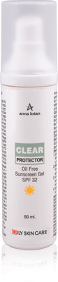 15% OFF on Anna Lotan Clear Protector Oil Free Sunscreen Gel Spf32 - SPF 32 PA++