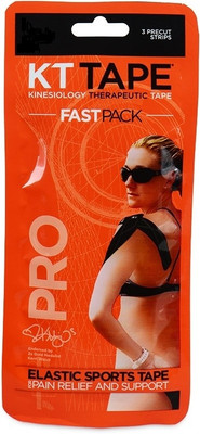 37% OFF on KT Tape Pro Precut 3 Strip Black Shin Support (Free Size, Black)