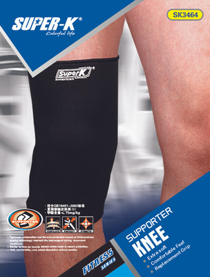 SUPER-K Knee Supporter-Small Knee Support (S, Black) SUPER-K Knee Supporter-Small Knee Support (S, Black)