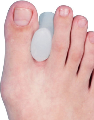 Tynor Orthopaedic Toe Seprator Silicon Hallux Straightner Finger Support (M, White)