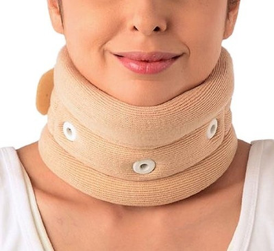 13% OFF on Vissco Cervical Collar with Chin Regular Neck Support (M, Beige)