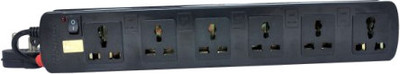 24% OFF on Prodot 6 Sockets Single Button-1.5 m 6 Strip Surge Protector Black 24% OFF on Prodot 6 Sockets Single Button-1.5 m 6 Strip Surge Protector Black