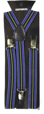 Vecom Y- Back Suspenders for Women Blue, Black