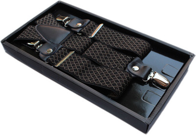 Winsome Deal Y-back Suspenders for Men Black Winsome Deal Y-back Suspenders for Men Black