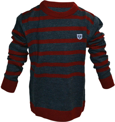 49% OFF on Via Italia Striped Round Neck Casual Baby Boy's Sweater