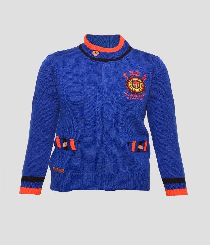 25% OFF on Yellow Apple Solid Round Neck Casual Boy's Sweater