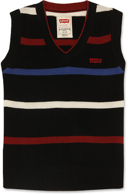 40% OFF on Levis Kids Striped V-neck Casual Boy's Sweater 40% OFF on Levis Kids Striped V-neck Casual Boy's Sweater