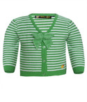 40% OFF on Yellow Apple Striped V-neck Casual Baby Girl's Sweater