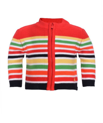 25% OFF on Yellow Apple Striped Round Neck Casual Boy's Sweater