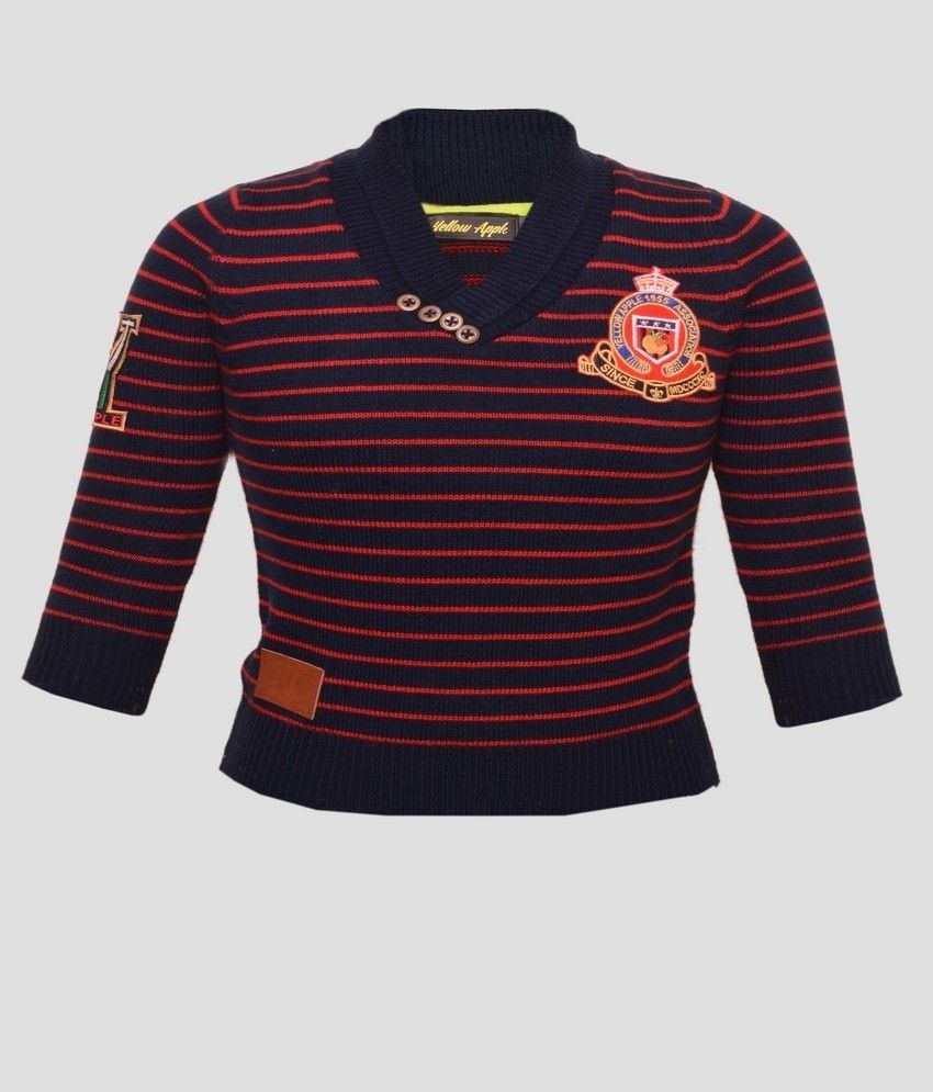 25% OFF on Yellow Apple Striped V-neck Casual Boy's Sweater 25% OFF on Yellow Apple Striped V-neck Casual Boy's Sweater