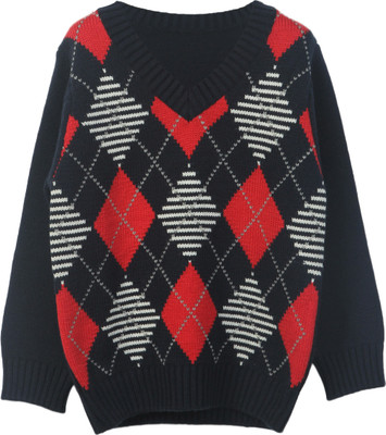 49% OFF on Beebay Geometric Print V-neck Festive Boy's Sweater 49% OFF on Beebay Geometric Print V-neck Festive Boy's Sweater