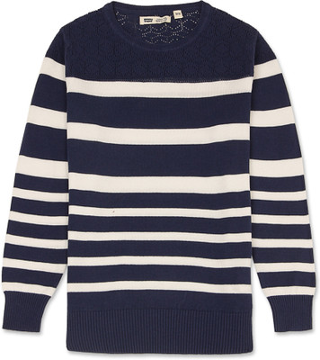 40% OFF on Levis Kids Striped Round Neck Casual Girl's Sweater 40% OFF on Levis Kids Striped Round Neck Casual Girl's Sweater