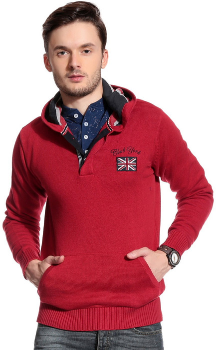 Club York Solid Turtle Neck Casual Men's Sweater