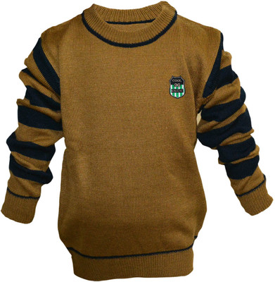 49% OFF on Via Italia Striped Round Neck Casual Baby Boy's Sweater