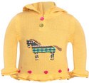 40% OFF on Yellow Apple Solid Round Neck Casual Baby Girl's Sweater