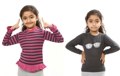 31% OFF on Bio Kid Full Sleeve Striped Baby Girl's Sweatshirt