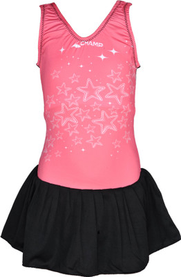 Champ Frock With V Cut Printed Baby Girl's