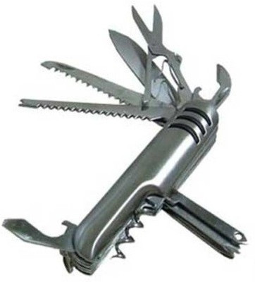 KB's Standard 10 Tool Multi-utility Swiss Knife (Silver)