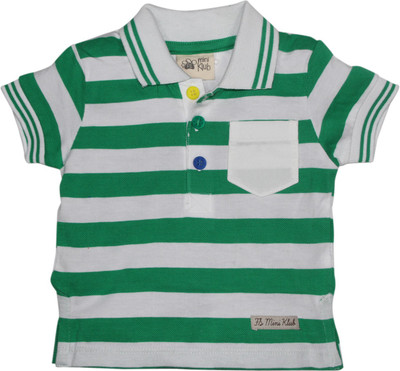 52% OFF on FS Mini Klub Striped Baby Boy's Polo Neck T-Shirt