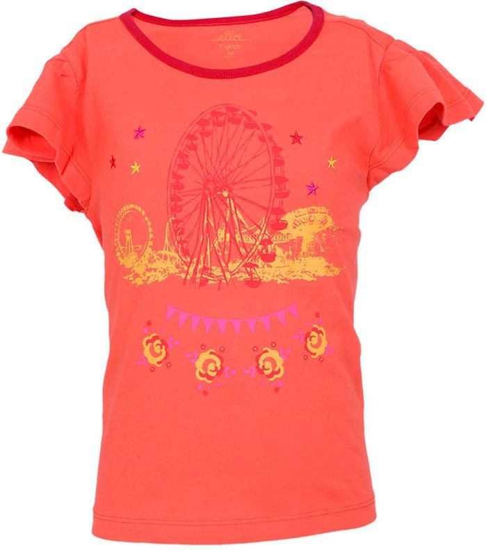 50% OFF on Ello Solid Girl's Round Neck T-Shirt