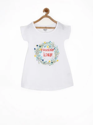 60% OFF on Yellow Kite Printed Girl's Round Neck T-Shirt