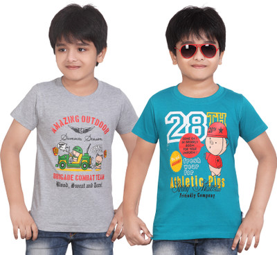 37% OFF on Dongli Printed Boy's Round Neck T-Shirt
