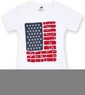 50% OFF on Yellow Kite Printed Girl's Round Neck T-Shirt