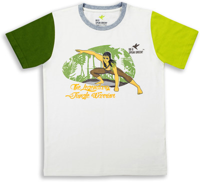30% OFF on Do U Speak Green Graphic Print Boy's Round Neck T-Shirt